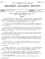 Investigation of Aircraft Accident NORTHWEST AIRLINES MISSOULA MONTANA 19601028