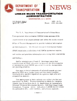 Department of Transportation Administration Urban Mass Transportation Administration UMTA 4974