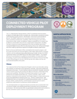Connected vehicle pilot deployment program