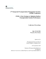4th Integrated Transportation Management Systems ITMS Conference Conference Proceedings
