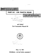 CAM 60 Part 60 Air Traffic Rules Manual and related CAM 60