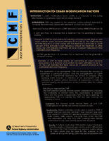 Crash Modification Factors in Practice  Introduction to Crash Modification Factors