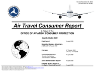 Air Travel Consumer Report October 2020