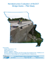 Nondestructive Evaluation of MoDOT Bridge Decks  Pilot Study Bridge A1187