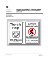 Defining characteristics of intentional fatalities on railway rightsofway in the United States 20072010