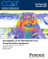 Investigation of AV Operational Issues Using Simulation Equipment