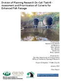 Division of Planning Research OnCall Task8  Assessment and Prioritization of Culverts for Enhanced Fish Passage