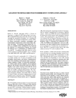 Location Technologies For ITS Emergency Notification And E911