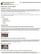 Human Environment Digest December 29 2016