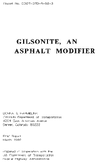 Gilsonite an Asphalt Modifier