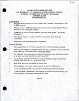 Secretary of Transportation Rodney Slater Speeches October 2000