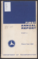 First Annual Report of the US Department of Transportation Part I 1967