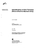 Identification of Exit Taxiways Retroreflective Markers Only Final