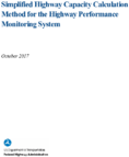 Simplified Highway Capacity Calculation Method for the Highway Performance Monitoring System