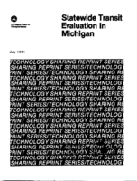 Statewide Transit Evaluation Michigan