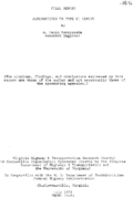Alternatives to type II cement  final report