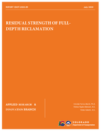 Residual Strength of FullDepth Reclamation