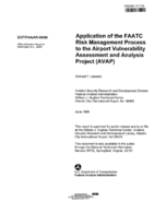 Application of the FAATC Risk Management Process to the Airport Vulnerability Assessment and Analysis Project AVAP
