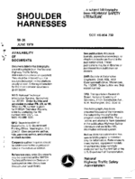 Shoulder Harnesses