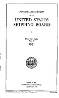 Fifteenth Annual Report of the United States Shipping Board Fiscal Year Ended June 30 1931
