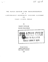 The Early Service Life Characteristics of a Continuously Reinforced Concrete Pavement in Comal County Texas