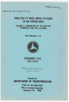 Analysis of Dual Mode Systems in an Urban Area  Volume 3 Description of the Analysis Techniques and Data Sources