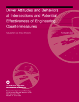 Driver attitudes and behaviors at intersections and potential effectiveness of engineering countermeasures