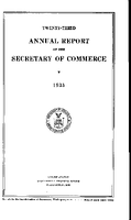 TwentyThird Annual Report of the Secretary of Commerce 1935