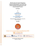 MultimodalAI Based Roadway Hazard Identification and Warning Using Onboard Smartphones with CloudBased Fusion