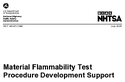 Material Flammability Test Procedure Development Support