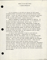 Speech by Secretary of Transportation Elizabeth Hanford Dole Women in the Work Force A Quiet Revolution to the Sales and Marketing Executive Association Women Career Day York Pennsylvania 1980 June 6