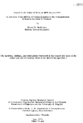 A forecast of the effects of containerization on the transportation system in the state of Virginia  June 1972