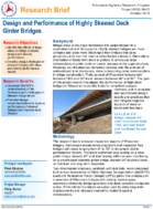 Design and Performance of Highly Skewed Deck Girder Bridges Research Brief