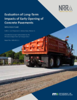 Evaluation of LongTerm Impacts of Early Opening of Concrete Pavements