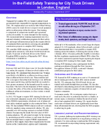 IntheField Safety Training for City Truck Drivers in London England Noteworthy Practice