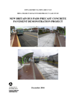 FHWA Project R05 IAP Funded Project Case Study New Britain Bus Pads Precast Concrete Pavement Demonstration Project