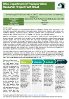 Achieving Efficiencies Within ODOT With the Event Streaming Platform Fact Sheet