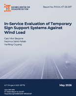 InService Evaluation of Temporary Sign Support Systems Against Wind Load