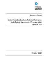 Context Sensitive Solutions Technical Assistance North Dakota Department of Transportation