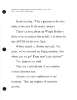 FAA Administrator Jane F Garvey Speeches November 1997