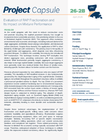 Evaluation of RAP Fractionation and Its Impact on Mixture Performance Project Capsule