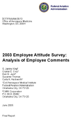 2003 Employee Attitude Survey Analysis of Employee Comments