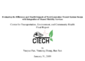 Evaluating the Efficiency and Health Impacts of NextGeneration Transit System Design with Integration of Shared Mobility Services