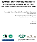 Ohios Research Initiative for Locals ORIL Research OnCall  Synthesis of OrdinancesPractices on Micromobility Systems Within Ohio 2021ORIL6 Task 8