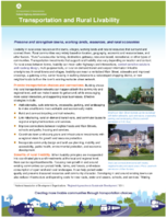 Transportation and Rural Livability