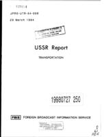 USSR Report Transportation