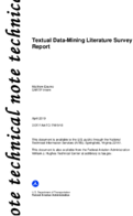 Textual DataMining Literature Survey Report