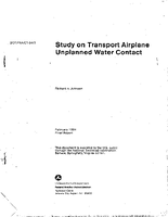 Study on Transport Airplane Unplanned Water Contact