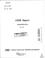 USSR Report Transportation No 89