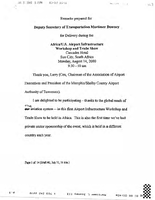 Deputy Secretary of Transportation Mortimer Downey Speeches August 2000